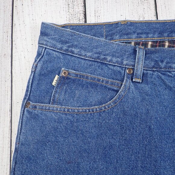 LL Bean Jeans Mens 40x29 Classic Fit Fleece Flannel Lined Blue Denim - Picture 3 of 10